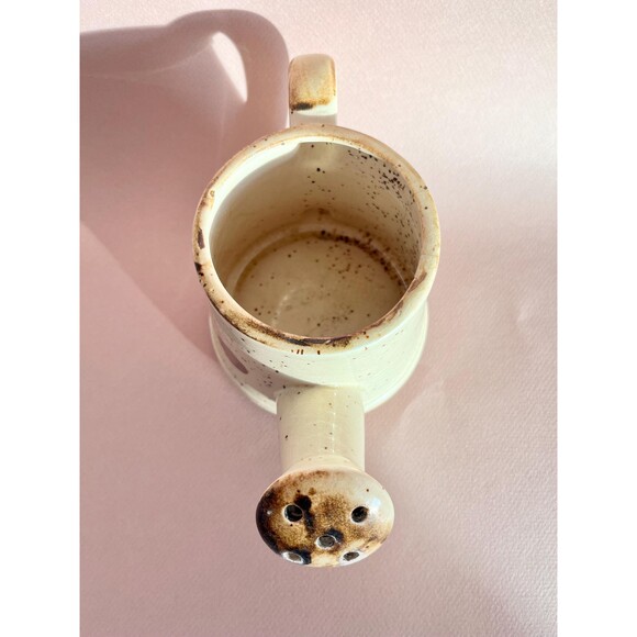 Adorable 70s Vintage Cherries Stoneware Plant Watering Can | Handpainted - Picture 2 of 8